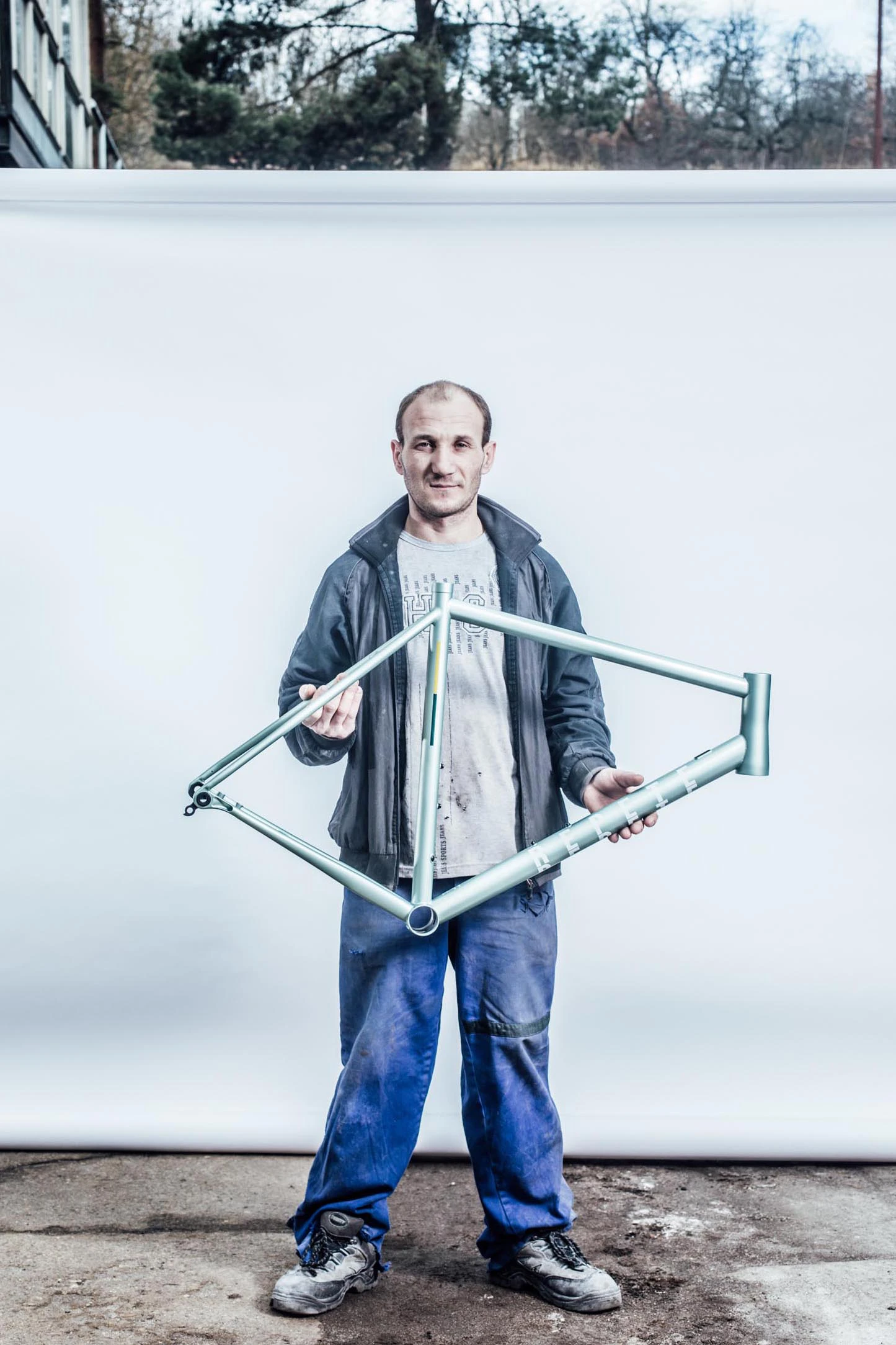 Repete, bicycle, frame, portrait